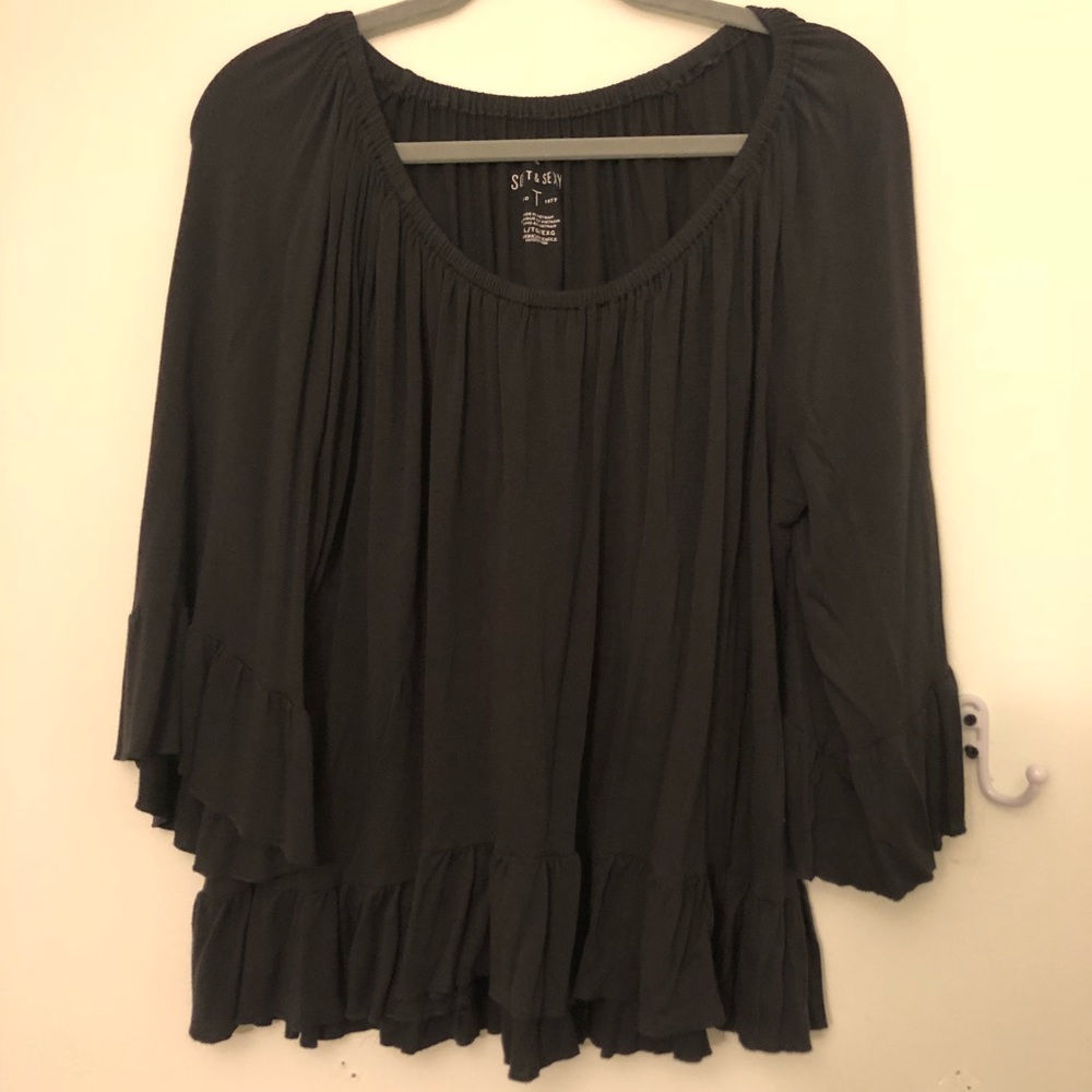 Dark Gray Blouse